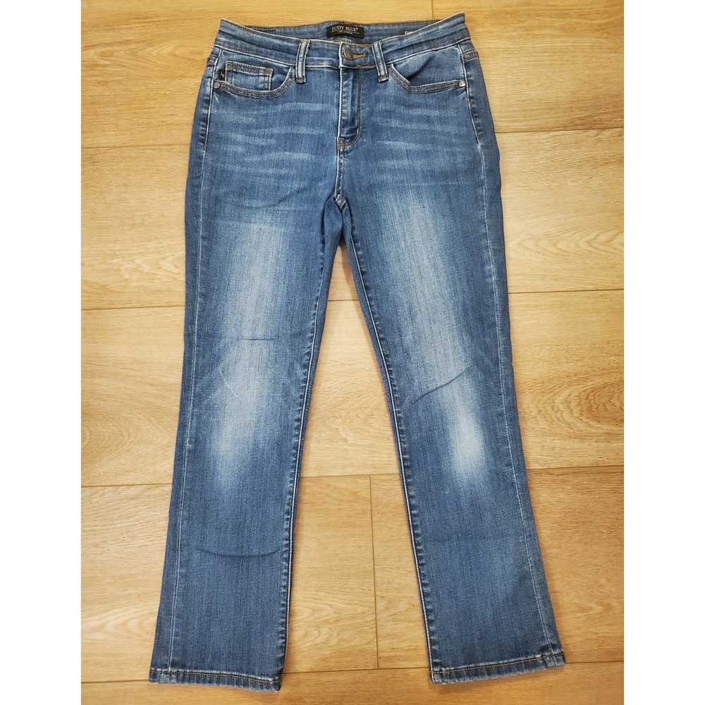 Judy Blue Mid Rise Capri Blue Medium Wash Stretch Size 5/27